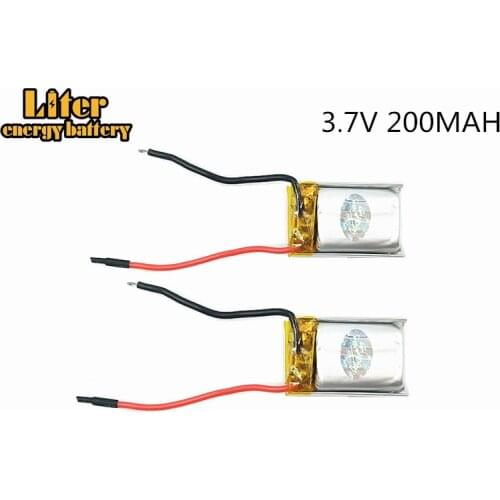 20PCS 3.7V 200mAh 701723 Lipo battery For Syma S107G S109G S111G Remote Control Helicopter MJXRC X900 X901 Toys battery