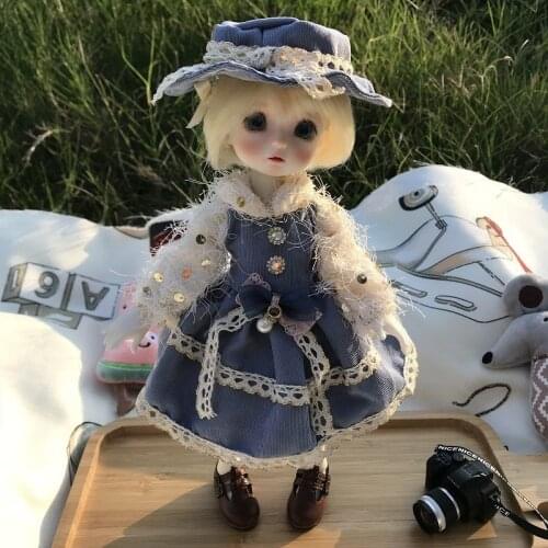 30 Cm Bjd Doll Clothes Girl Toy Fat Body Bjd 6 Points Doll Clothes Suit 1/6 Doll Clothes Cute Accessories Bjd Dress