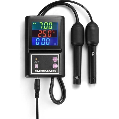 4in1 Online LCD Digital TDS EC Temperature Meter PH Electrode Pools Drinking Water Aquariums Water Quality Monitor Bluetooth