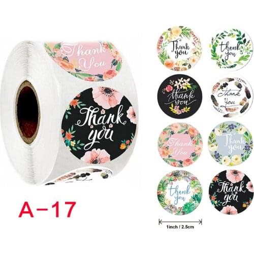 500pcs Gift Sealing Stickers Thank You Love Wedding Festival Birthday Party Gift Package Stickers Decorations Envelope Labels