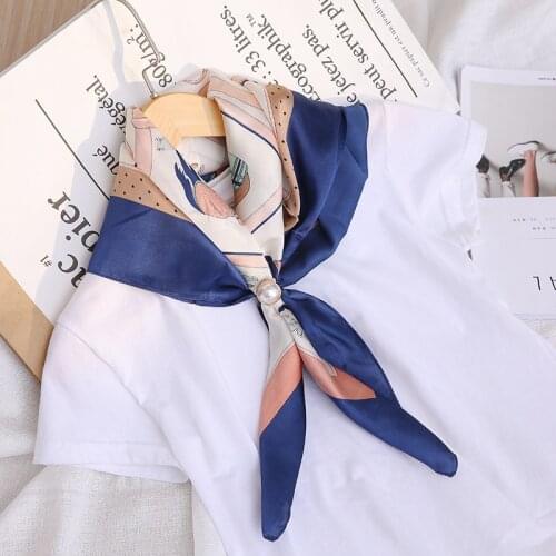 70*70 New Silk Satin Silk Professional Square Scarf Female Wild Scarf Scarf Small Printing Silk Scarf Silk Scarf