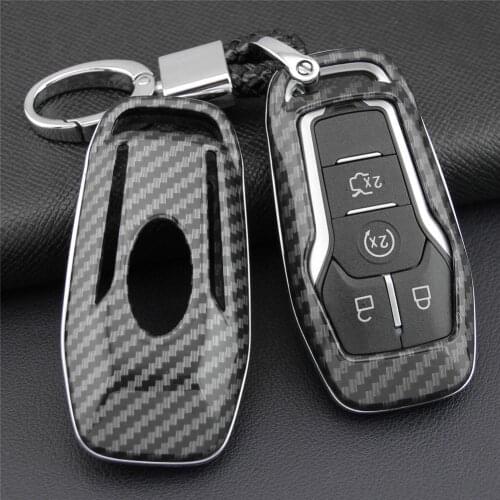 1pc Key Case Fob Bag Holder ABS Hard Shell Cover Parts Fit For Ford For Mondeo Mustang Edge Explorer F150
