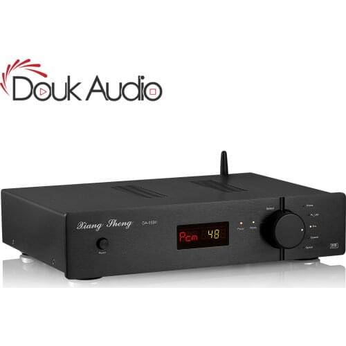 Douk Audio Dual AK4497 Tube Digital to Analog Converter XMOS XU208 USB DAC Bluetooth 5.0 Receiver COAX/OPT Adapter DSD512