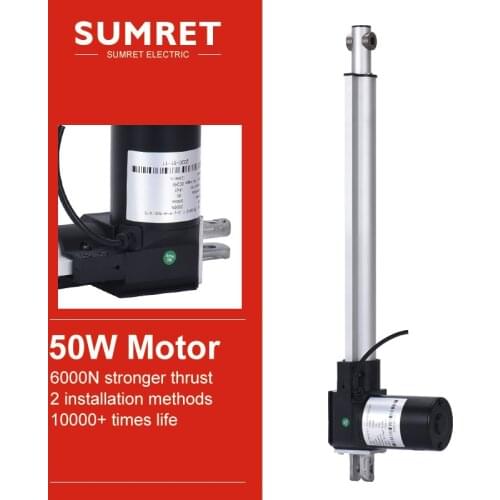 6000N electric linear actuator DC 12v 24V motor controller 2000N 50mm 100mm 150mm 300mm 600mm 700mm 800m 900mm 1000mm stroke