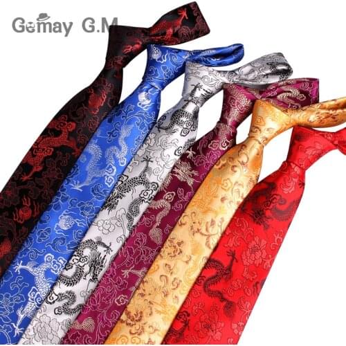 New Silk Ties Chinese Style Neckties For Men Jacquard Woven Mens Tie Business Party Suits Neck Tie Gravata 9cm Width Corbatas