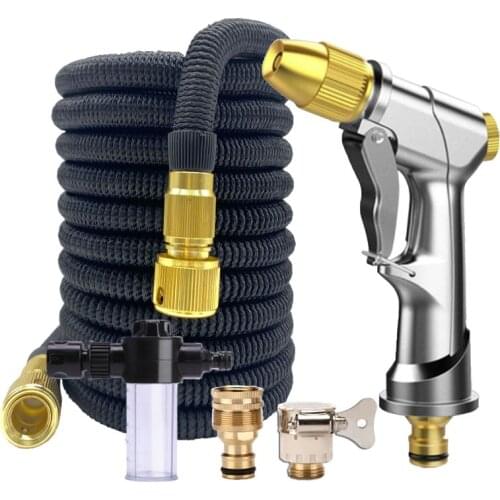 Expandable Garden Water Hose Foam Car Wash Cleaning Tools Watering Gardenhose Pipe Magic Hose Flexible High Pressure Sprinkler