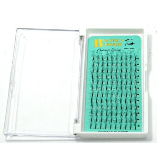 Big eyes serect short stem Premade Volume Lashes 5d Fans Individual Eyelash Extensions Eye Lash Cluster Russian Volume Lashes