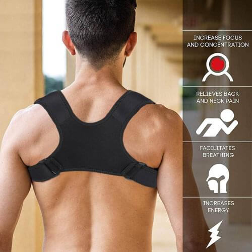 Posture Corrector Adjustable Back Fracture Support Men/women Back Clavicle Spine Shoulder Correction Brace Belt Strap M2