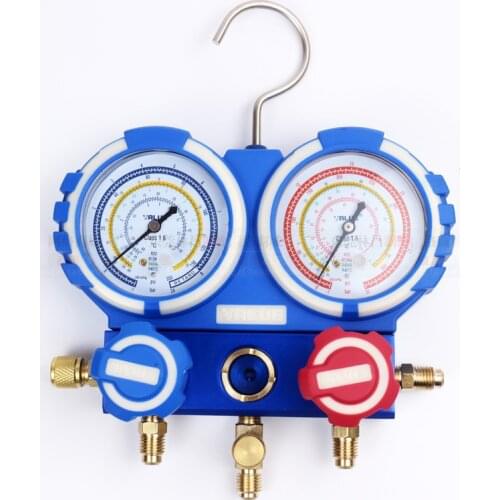 Gauge manifold Refrigerant gauge set VMG-2-R410 VMG-2-R22 charging method fo adding fluoride tool