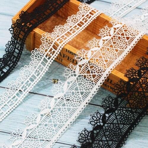 New polyester filament wear ribbon three-dimensional water-soluble computer embroidery lace fabric dress decorative accessories