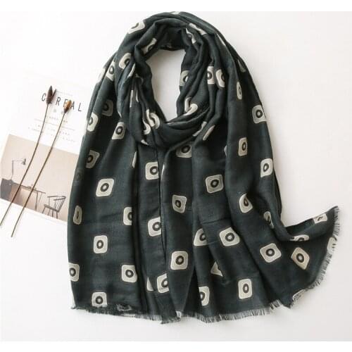 2020 New Cotton Warm Geometry Print Fringe Scarves And Shawls Long soft Trendy Wrap Hijab Free Shipping