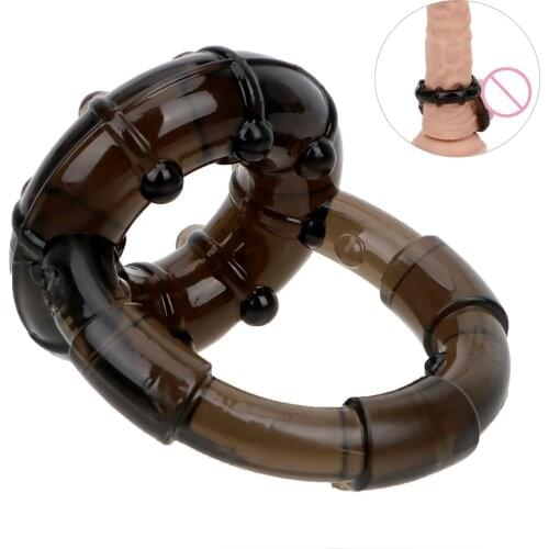 New Scrotum Bind Delay Ejaculation Black Cock Ring Sex Toys for Men Erection Sex Shop Adult Products Elastic Penis Ring