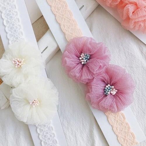 New Childrens Headdress Handmade Bow Headband Flower Hair Jewelry