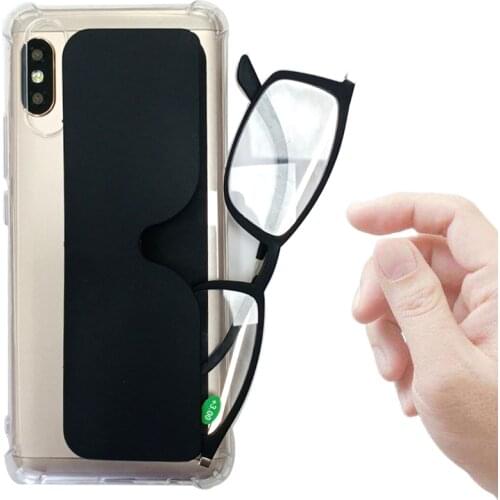 Ultralight Full Frame Male Reading Glasses Men Women Portable Ultra-thin Presbyopia Glasses can be Attach to Phone Case