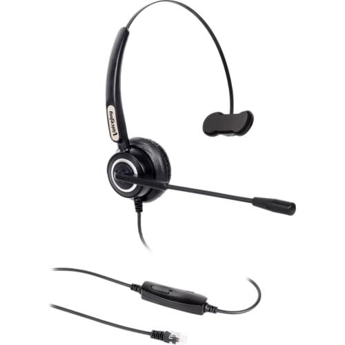 Office Headset for Polycom VVX Aastra Allworx Alcatel Lucent AltiGen Comdial Digium Mitel Nortel Norstar Meridian phones