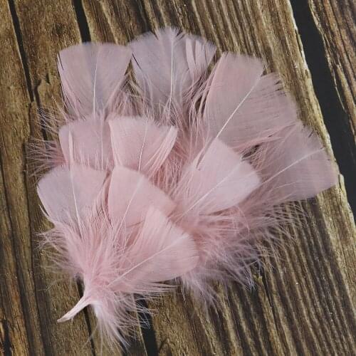 100pcs/lot Leather Pink Turkey Flat Feather 5-10cm Diy Jewelry Making Accessories Wedding Party Decorative feathers for crafts