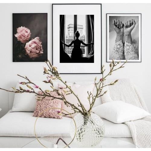 Nordic Poster flowers Canvas Painting fashion Plant Wall Art Pictures For Living Home Room Modern Decorative Prints On The Wall