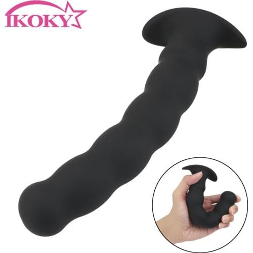 S/L Soft Silicone Anal Plug Butt Plug Dildo G-spot Massager Sex Toys for Women Men Prostate Massager Sex Products Anal Bead