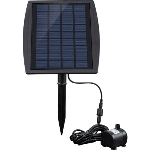 Solar Power Panel Landscape Pool Garden Fountains Pluggable Solar Power Decorative Fountain 9V 2.5W Water Pump