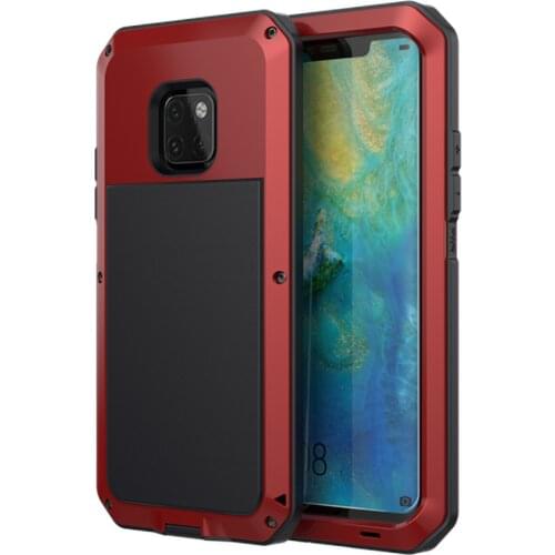 Heavy Duty Protection Case for HUAWEI Mate 20 PRO Luxury Doom Armor Life Shock Dropproof Shockproof Metal Aluminum+Silicone