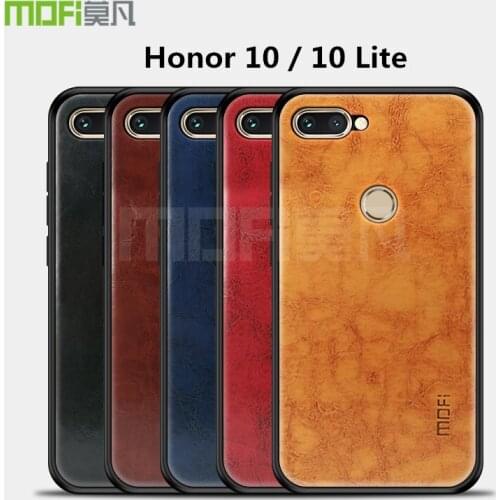 Original Mofi Ultra Slim Cases For Huawei Honor 10 Case Soft TPU Leather Pattern TPU For Huawei Honor 10 Lite Cover 10 Lite