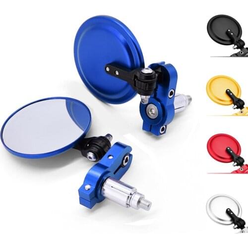 Motorcycle Universal Rearview Mirror Handle Bar Ends 7/8" Mirrors For Ducati 848 evo 1098 panigale 1199 multistrada 950 1260