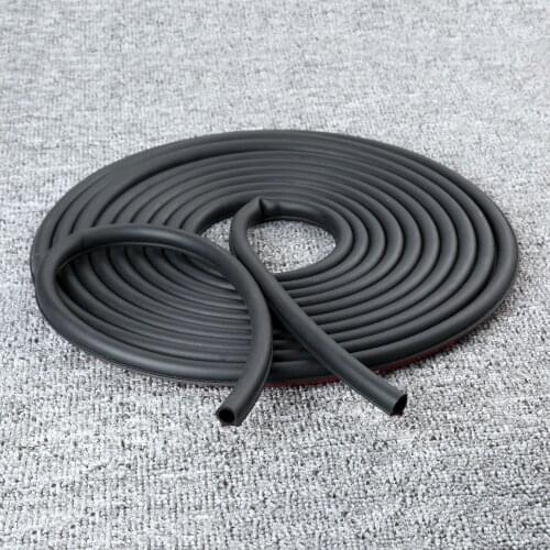 8M Weatherstrip Big D-shape Hollow Strip Universal Car Truck Engine Door Window EPDM Rubber Anti-Dust Soundproof Sealing Strips