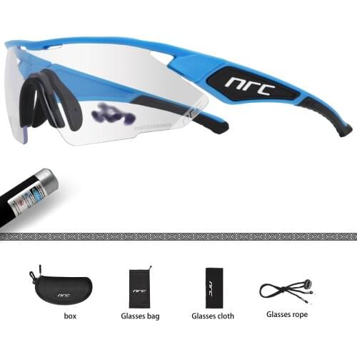 NRC Cycling Glasses Photochromic MTB Bike Glasses Sports Sunglasses Running Eyewear Gafas Ciclismo UV400 Cycling Sunglasses