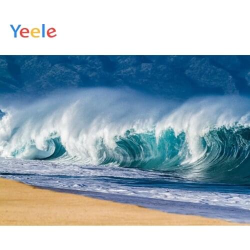 Vinyl Seascape Backdrops Summer Holiday Ocean Beach Sea Waves Photography Personalized Photographic Background For Photo Studio