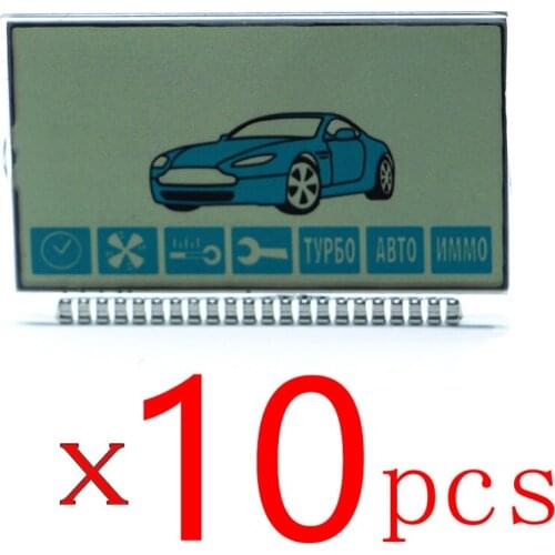 10 pcs A91 LCD display Screen for Two way Car Alarm System Twage Starline A91 lcd remote controller Keychain key chain fob