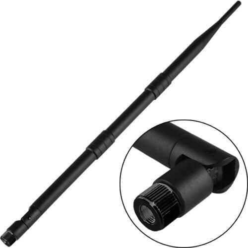 2021 Hot Sale Male 16dBi WIFI Wireless Omni Antenna For PCI Card Router Brand (Black)