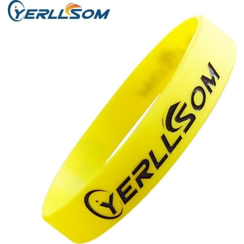 50PCS/Lot High Quality 1/2 inch Engrave and ink Filled YERLLSOM Rubber bands for Gifts S032306