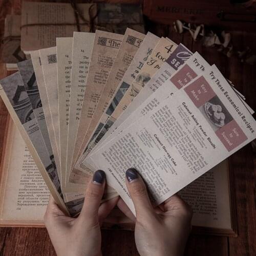 60 Sheet Vintage Kraft Paper Large Size Retro Material Papers Diy Scrapbooking Album Diary Happy Planner Gift Decorative Paper