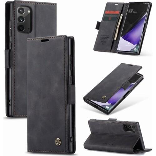 Leather Case For Samsung Note 20 Ultra Luxury Magnetic Multifunctional Flip Wallet Phone Cover For Samsung Galaxy Note20 Coque