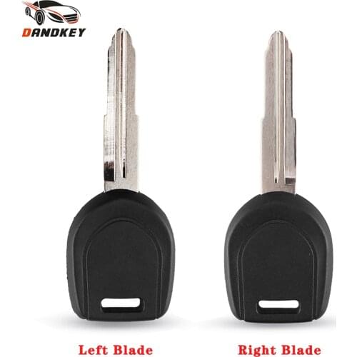 Dandkey 10pcs Transponder Key Car Remote Key Shell Replacement Case For Mitsubishi Colt Outlander Mirage Pajero Right/Left Blade