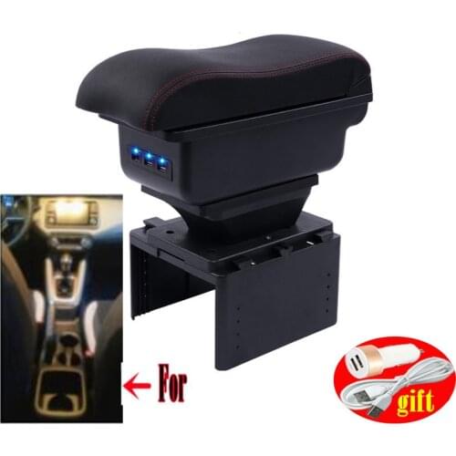 For new nissan micra Armrest box central Store content box with cup holder ashtray new micra 2017 k14