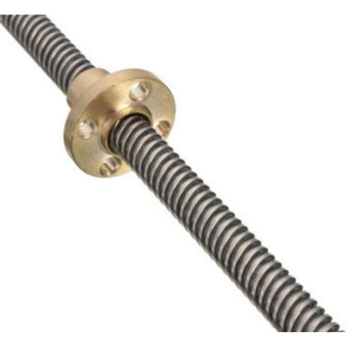 KuaiJieWei 3D printer Store 8mm 450mm Lead 2/4/8/12/14mm Stainless Steel Lead Screw + T8 Nut For CNC 3D Printer Reprap