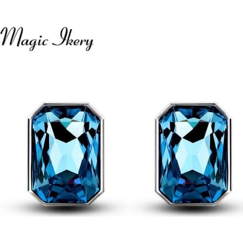 Magic Ikery Rose Gold Color Rhinestone Crystal Vintage Quartet Drop Earrings Wholesales Fashion Jewelry for women MKZ1334