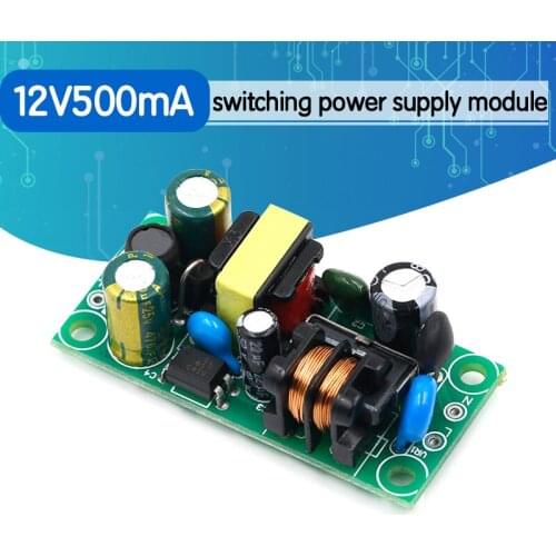 12V500mA switching power supply module, 5W constant voltage power supply, 220VAC-DC to 12V power board 500mA 12V