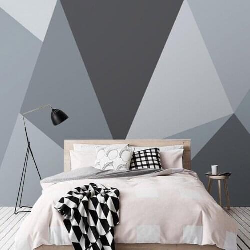 Bacaz 3D Geometric Wallpaper Murals Abstract Shape for Bedroom Background 3d Geometry Wall paper Mural Decor Art 3d Wall Sticker