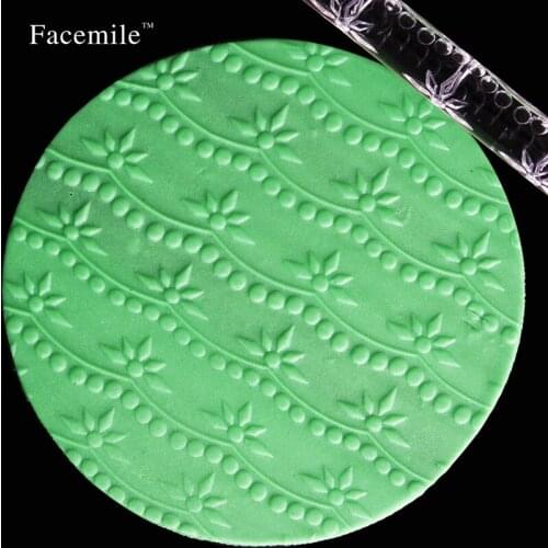 Facemile New Bead Flowers Essential Cake Decorating Rolling Pin Polymer Clay Tools Acrylic Roller 51020 Gift