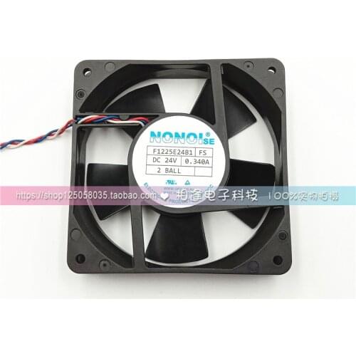 Original genuine 12CM 12025 F1225E24B1 24V 0.340A 3-wire cooling fan