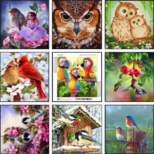 Full Drill Diamond Painting Crafts Round Diamond Embroidery Mosaic Cross Stitch Wall Christmas Decor Painting