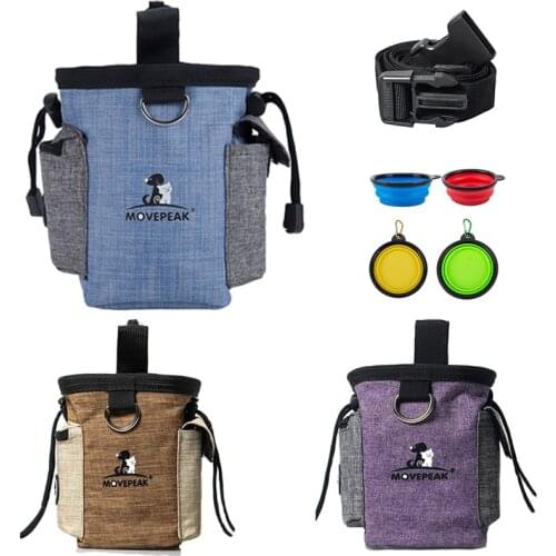 Pet Dog Training Bag Portable Treat Snack Bait Dogs Obedience Agility Outdoor Feed Storage Pouch Food Reward Waist Bags