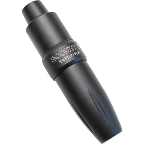 Rocket Rotary Motor Tattoo Pen Aluminum Tattoo Machine Gun Permanent Makeup Tattoo Equipment Microblading Makeup Tool (Black)