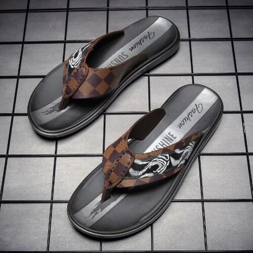 Para herren sandals sandalias sandal verano hombre for casa leather sandales men sandel da outdoor piscine masculina de vietnam