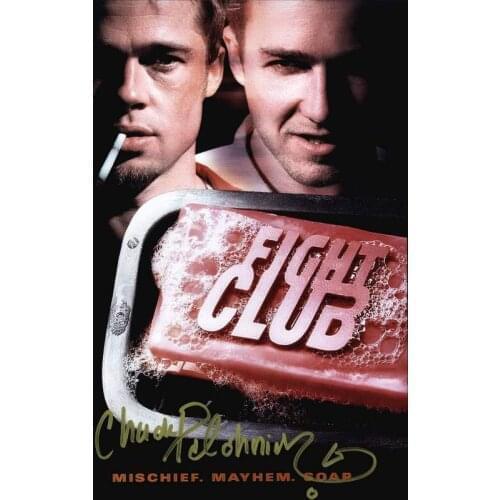 FIGHT CLUB Movie Signed Art print Silk poster Home Wall Decor
