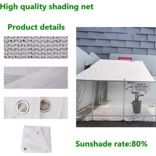 White HDPE Protection Swimming Pool Sun Sailing Succulents Plants Sun Shelters 80% Shading Garden Household Sunshade Net