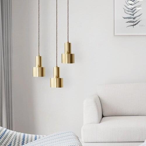 Modern Gold Bell Pendant Lights Bar Kitchen Led Hanging Lamp Dining Room Cafe Pendant Light Fixtures Loft Industrial Home Decor