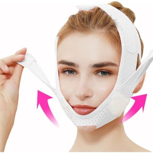 V Face lifting Strap Breathable Face Thin Mask Reduce Double Chin V-Line Shaping Bandage Anti Wrinkle Face Bandage